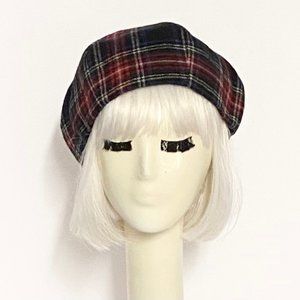 Tartan Plaid Beret Hat